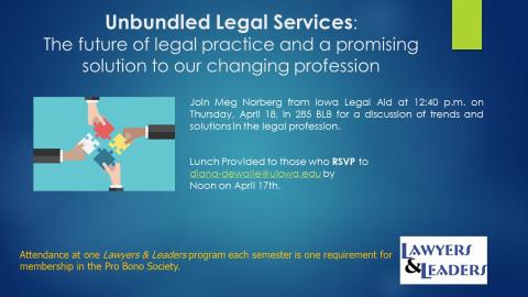Flyer for Unbundled Legal Services